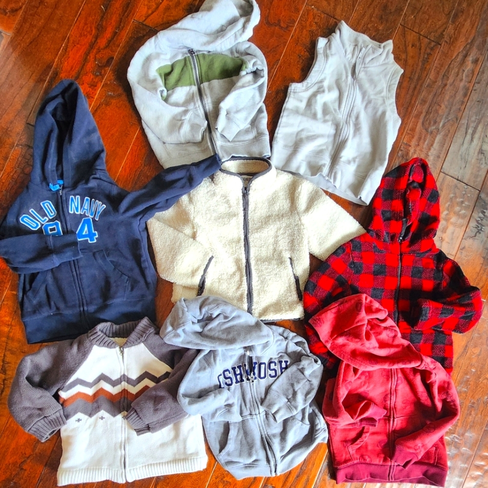 NEW Carters Oshkosh Gymboree Old Navy Boy Fall Auntum Winter Cold Season LOT 3T
